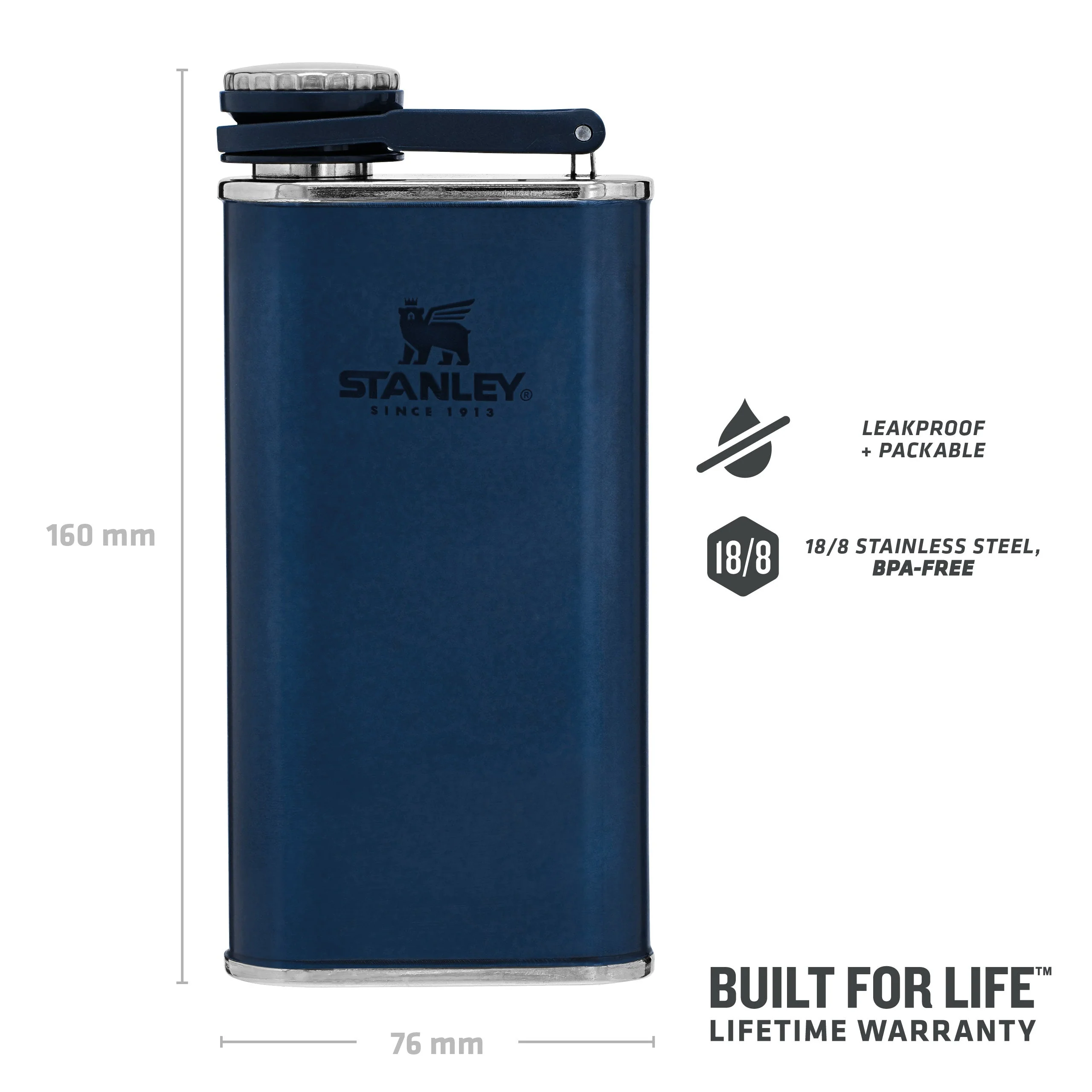 Classic Easy Fill Wide Mouth Flask | 0.23L - Stanley Create - Image 9